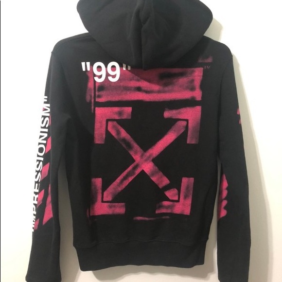 Pink Impressionism Hoodie Off White Hoodie Impressionism